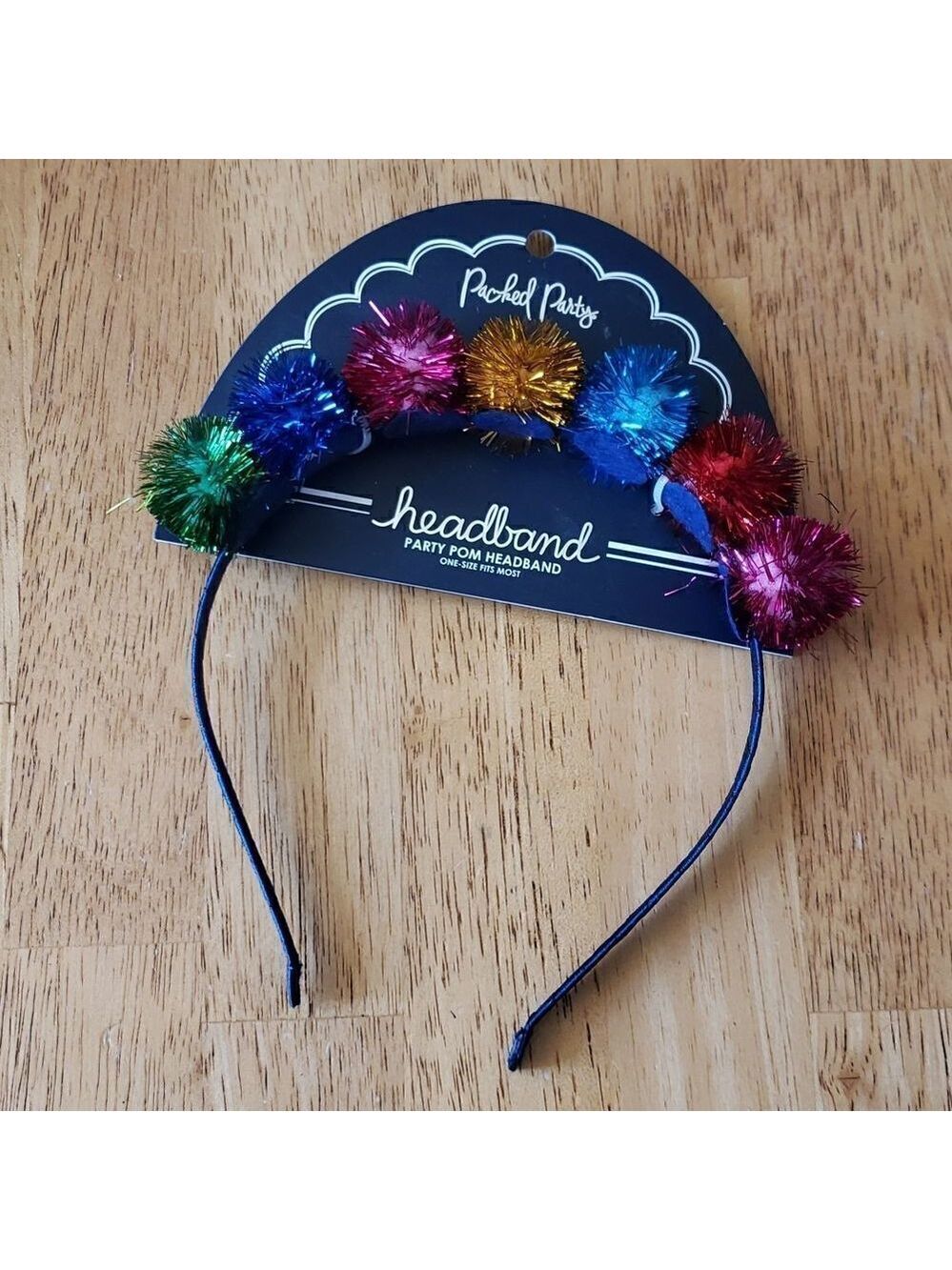𝅺sparkles Pom Pom Headband by Packed Party New